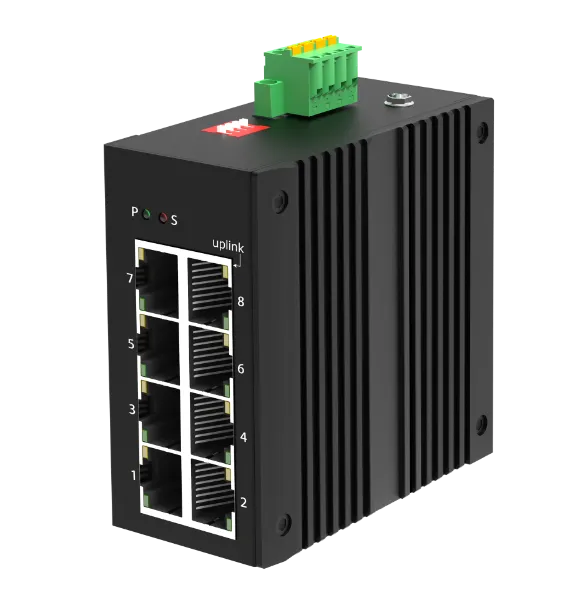 8-port unmanaged 10/100 Industrial Ethernet Switch (LT-IS3008F-8TX-AD)