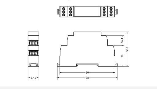 SFAR-1M-2DI1AO Dimensions